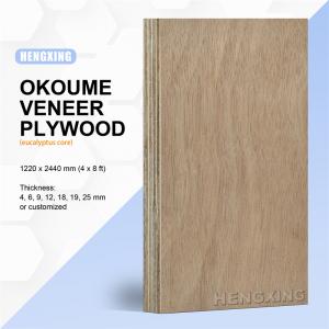 Popular Decoration Used Okoume Veneer Eucalyptus Plywood